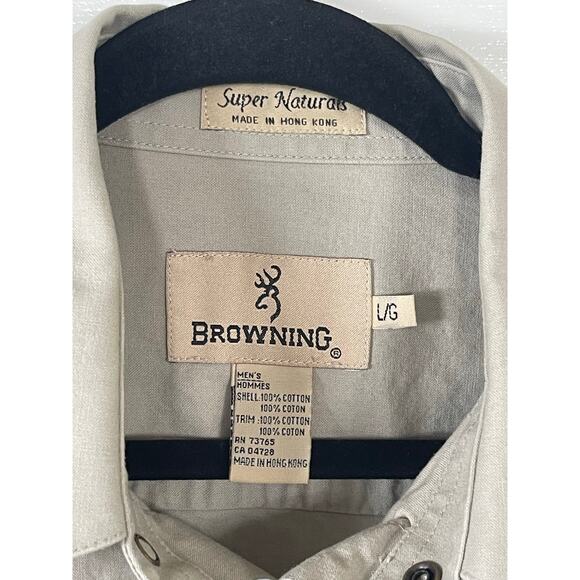 Browning Shirt Mens Cotton Hunting Shirt Super Naturals Padded Large - Picture 7 of 7
